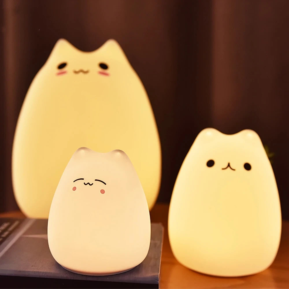 Color Changing Cat Night Light