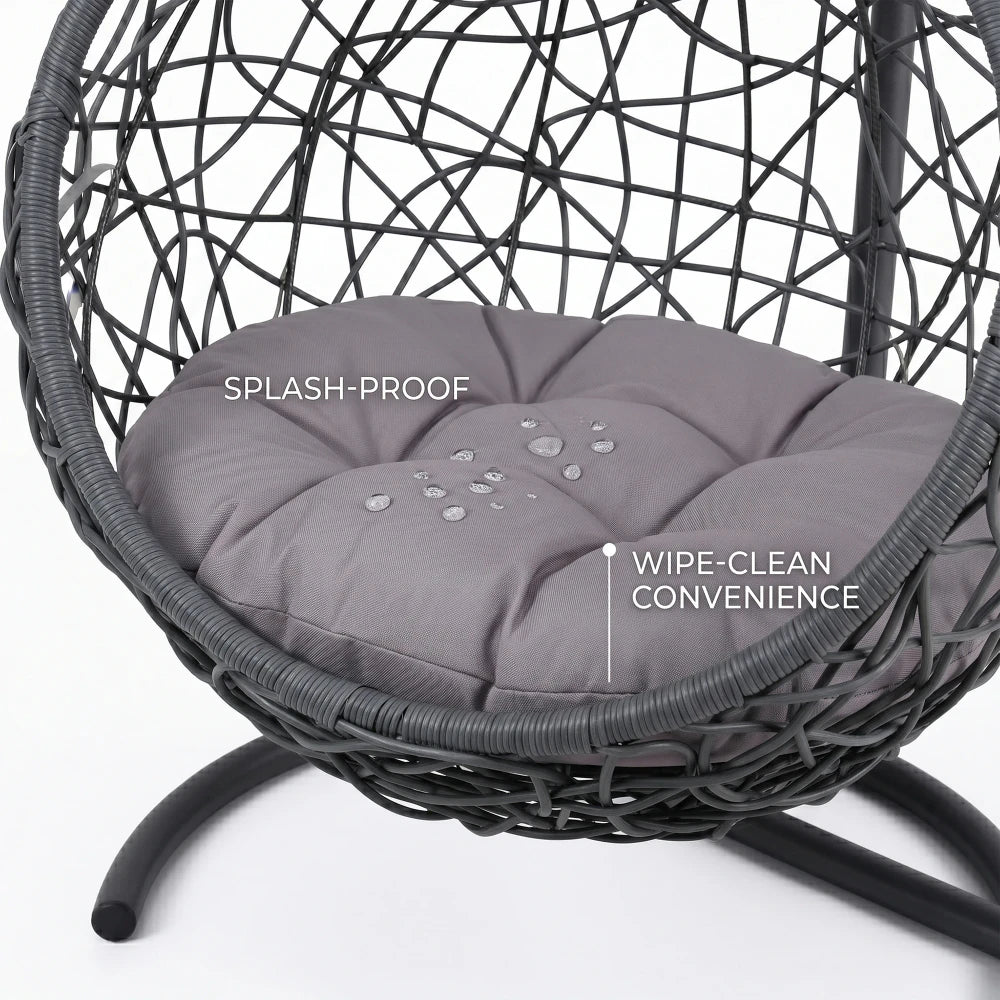 Rattan Wicker Cat Swing Bed