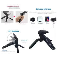 Smartphone Vlogging Kit — Tripod, Mic & LED Light