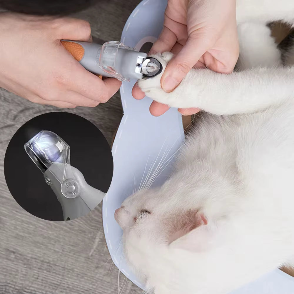 Professional Pet Nail Clipper with LED Light