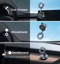 Strong Magnetic Car Phone Holder – Foldable 360° Adjustable Universal Mount