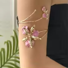 Boho Floral Cuff Bracelet for Women