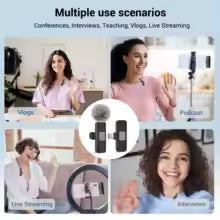 Wireless Lavalier Microphone for Smartphones & Tablets