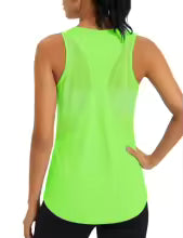 Women's Mesh Racerback Workout Tank Top – Quick Dry Sleeveless Yoga Shirt