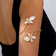 Boho Floral Cuff Bracelet for Women