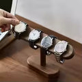 Walnut Wood Watch & Jewelry Display Stand - Bracelet, Necklace & Anklet Hanger Organizer