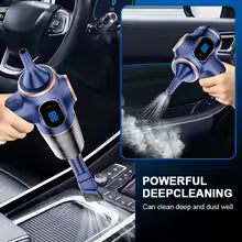 ABS Wireless Car & Home Vacuum Cleaner - High-Power Mini Portable Vacuum with Attachments
