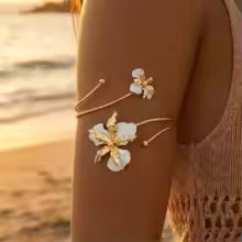 Boho Floral Cuff Bracelet for Women
