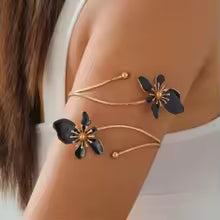 Boho Floral Cuff Bracelet for Women