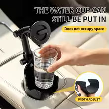 2-in-1 Magnetic Car Cup Holder Phone Mount – 360° Rotatable Universal Holder