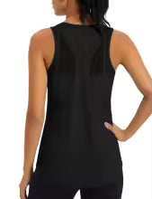 Women's Mesh Racerback Workout Tank Top – Quick Dry Sleeveless Yoga Shirt