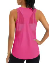 Women's Mesh Racerback Workout Tank Top – Quick Dry Sleeveless Yoga Shirt