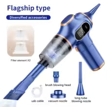 ABS Wireless Car & Home Vacuum Cleaner - High-Power Mini Portable Vacuum with Attachments