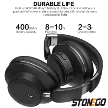 Wireless Bluetooth Headphones – Over-Ear Foldable Headset