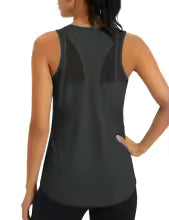 Women's Mesh Racerback Workout Tank Top – Quick Dry Sleeveless Yoga Shirt