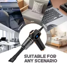 ABS Wireless Car & Home Vacuum Cleaner - High-Power Mini Portable Vacuum with Attachments