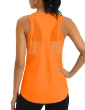Women's Mesh Racerback Workout Tank Top – Quick Dry Sleeveless Yoga Shirt