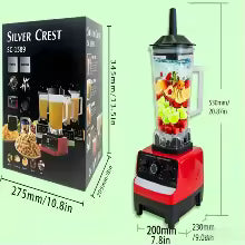 2-in-1 Professional Blender & Mixer - 2L High Power Ice Crusher, Smoothie Maker, Soy Milk & Food Processor for Home Kitchen