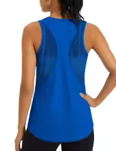 Women's Mesh Racerback Workout Tank Top – Quick Dry Sleeveless Yoga Shirt