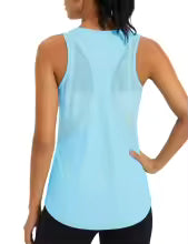 Women's Mesh Racerback Workout Tank Top – Quick Dry Sleeveless Yoga Shirt