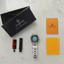 PAAZOMU Luxury Men's Quartz Wristwatch - Stainless Steel, Waterproof, Luminous Date Display