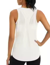 Women's Mesh Racerback Workout Tank Top – Quick Dry Sleeveless Yoga Shirt