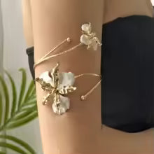 Boho Floral Cuff Bracelet for Women